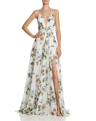 Faviana Dress Flower Print